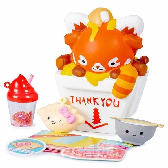 NWT Smooshy Mushy Bento Set Riley Red Panda Rice - Picture 2 of 4